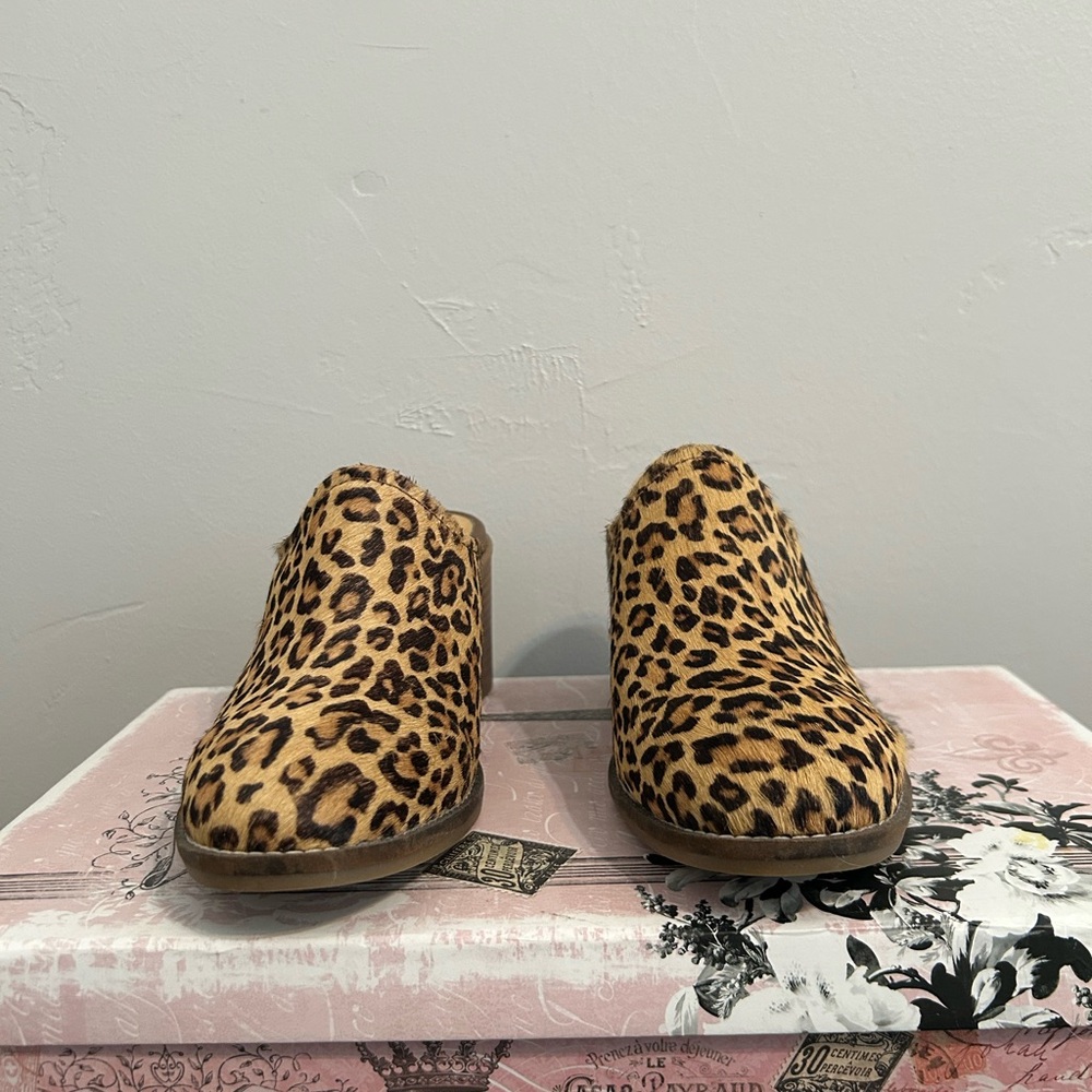 Hush Puppies Leopard Pattern Mules - Picture 1 of 5